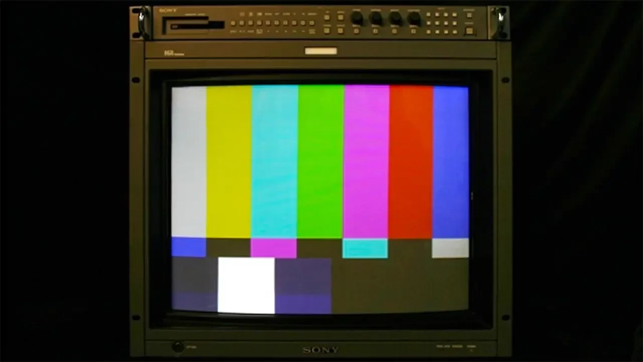 Cathode Ray Tube (CRT) screen.