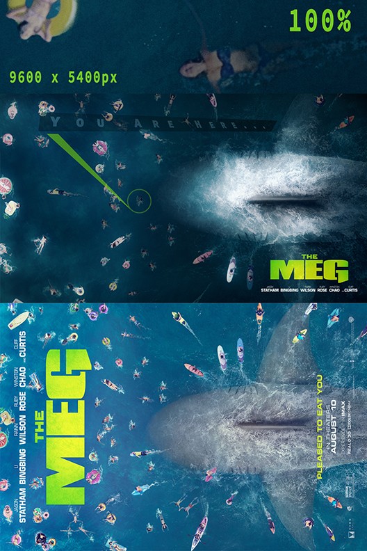 The Meg postter breakdown